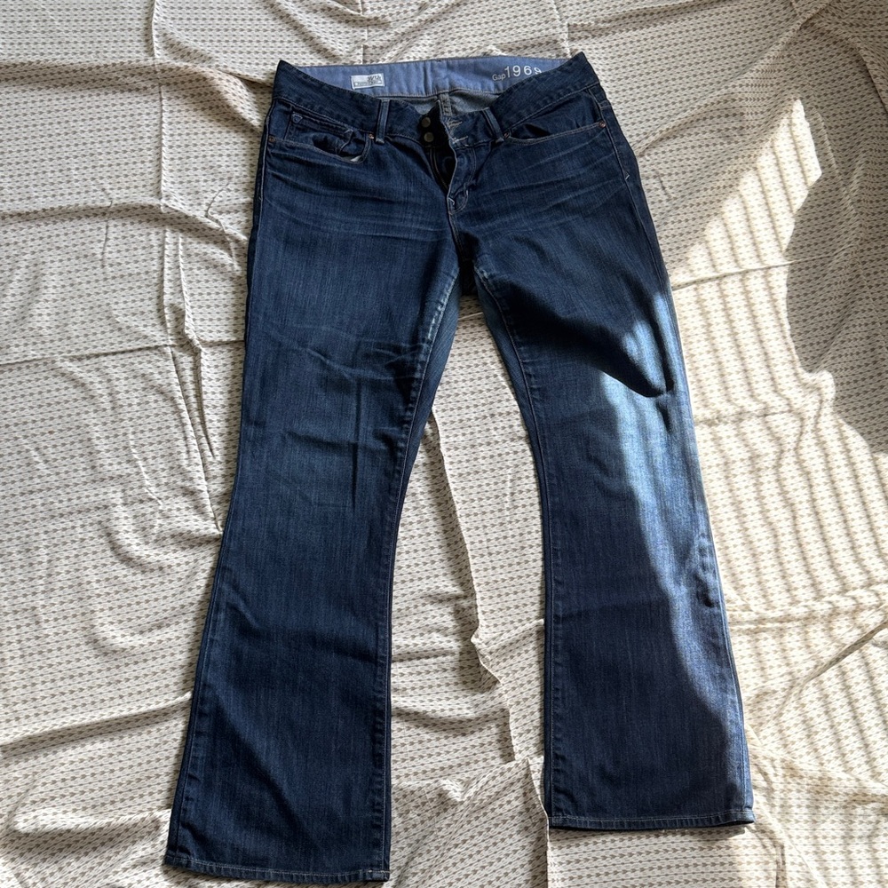 Women's Dark Indigo Bootcut Jeans - Classic Mid-Rise
